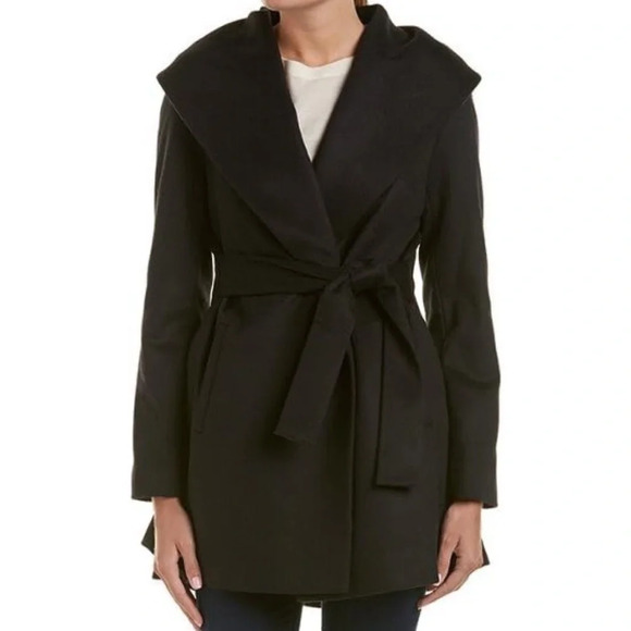 Trina Turk Emma Wool Blend Tie Belt Coat - Picture 6 of 7
